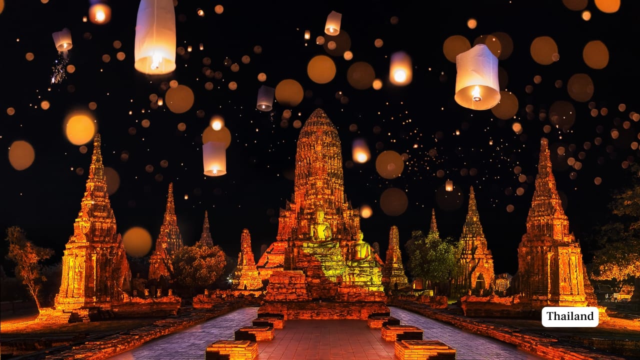 3. Thailand Thailand doesn’t rush to impress. It draws you in with fragrant alleys, temple bells in the early morning, and shores that seem to shimmer with possibility. For those seeking a balance of introspection and intensity, it offers both—the monastic silence of Chiang Mai and the charged atmosphere of a full moon gathering. Highlights: Island-hopping in the Andaman Sea, tuk-tuk rides in Bangkok, elephant sanctuaries, and open-air markets. (Image: Canva)