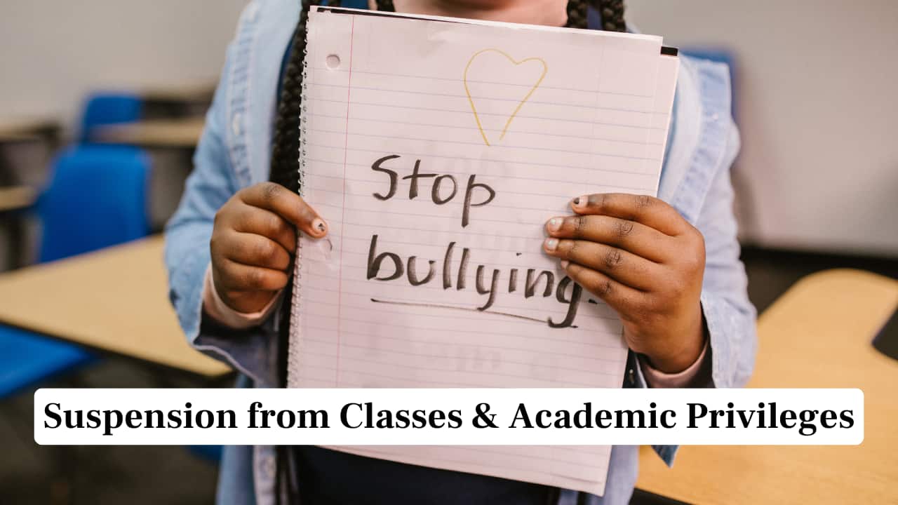 Suspension from Classes & Academic Privileges Suspension from Classes & Academic Privileges
