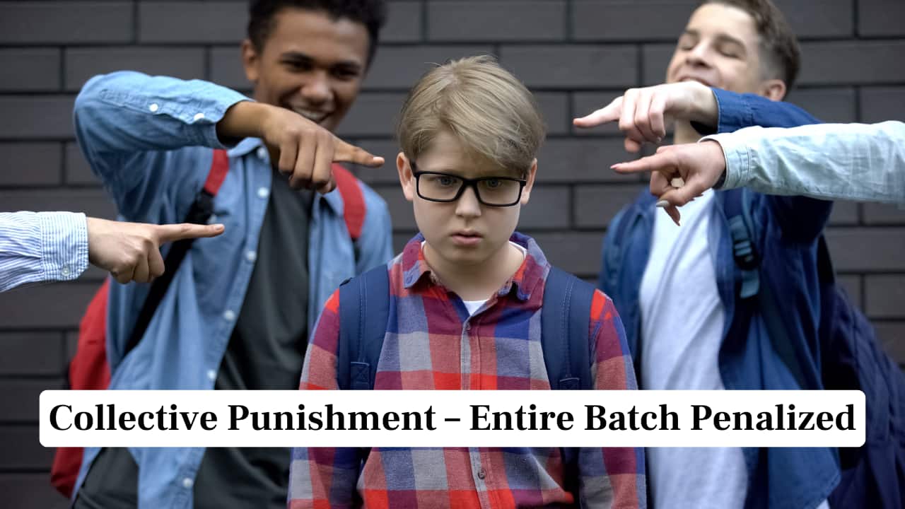 Collective Punishment – Entire Batch Penalized Collective Punishment – Entire Batch Penalized