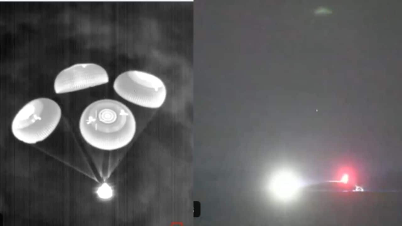 Shubhanshu Shukla Back on Earth After 18 Days: Axiom 4 crew safely splashes down off California coast, watch video here