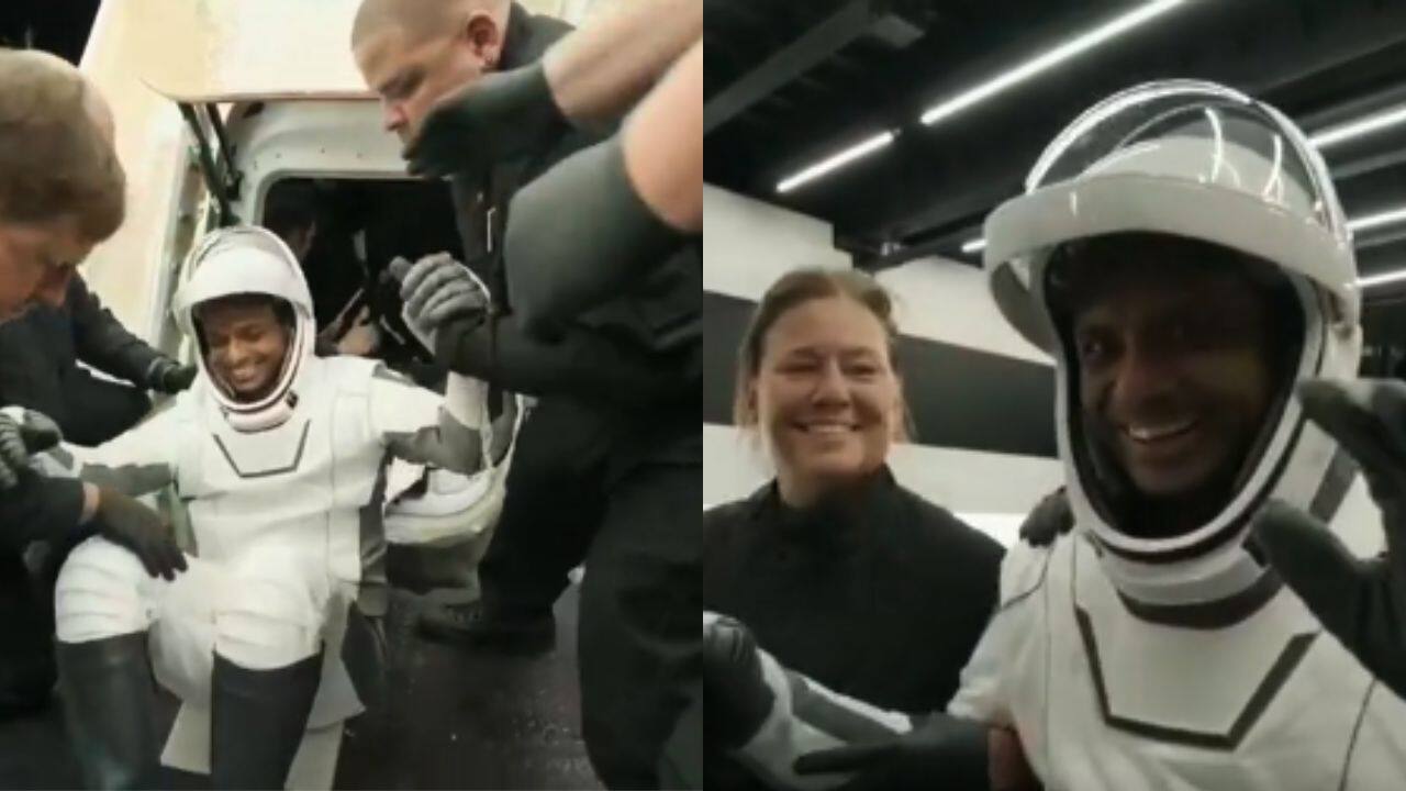 First glimpse of smiling Shubhanshu Shukla as he exits SpaceX Dragon capsule after touchdown