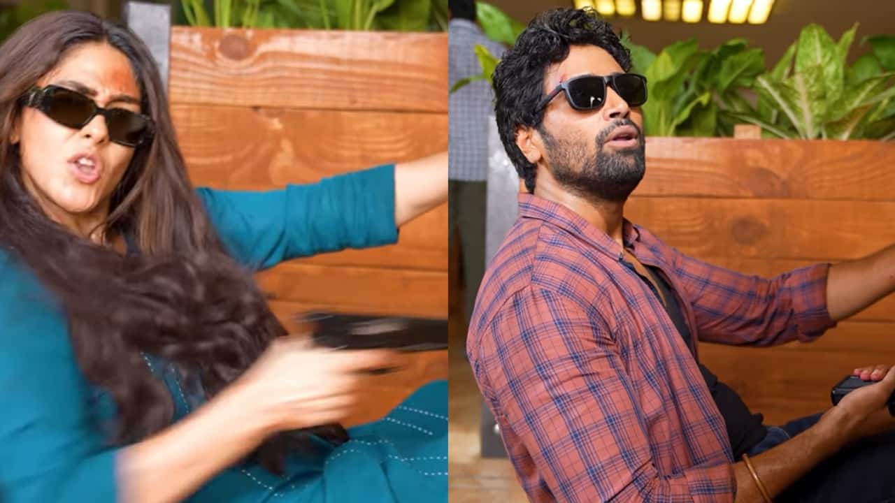 Mrunal Thakur drops hilarious ‘Bugatti’ reel with Adivi Sesh from Dacoit set