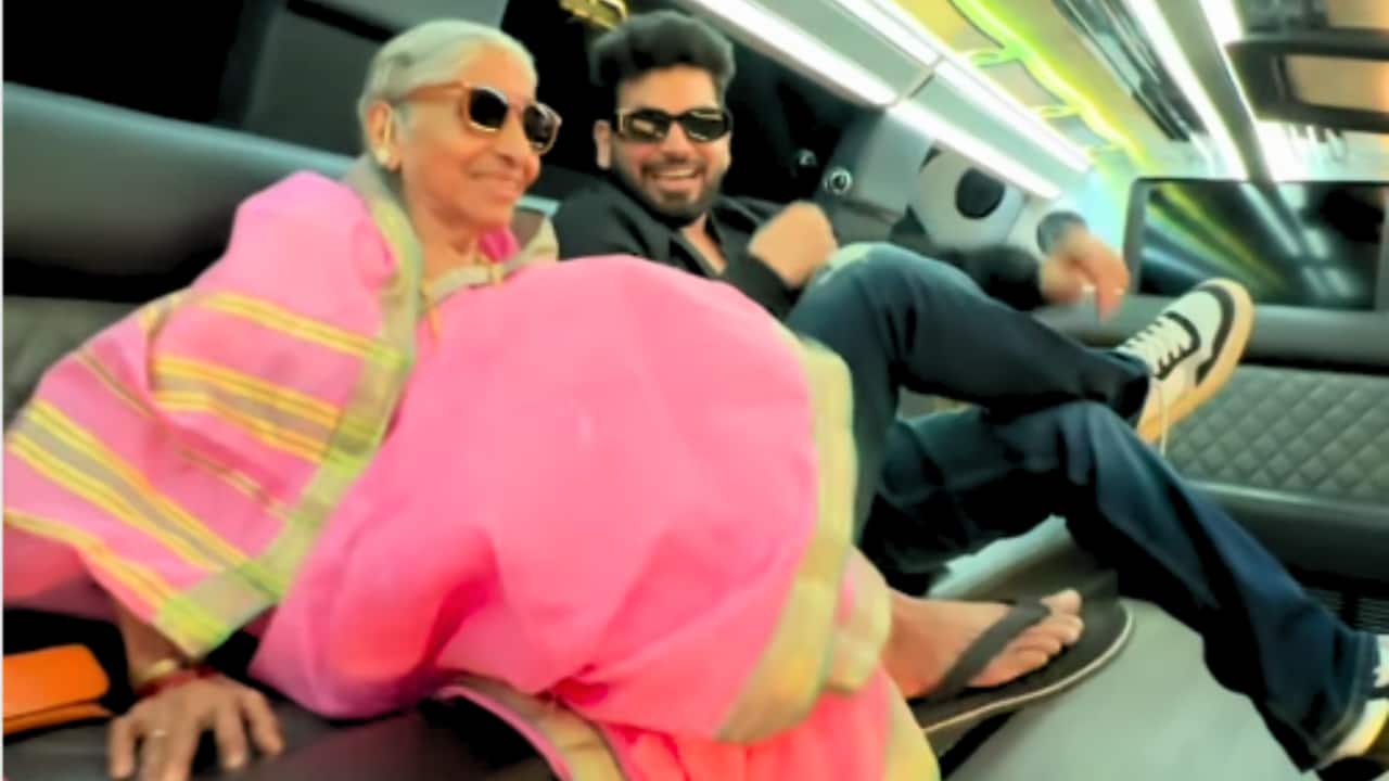 Shiv Thakare wins hearts as he takes his Aaji on a drive in limousine during Dubai visit