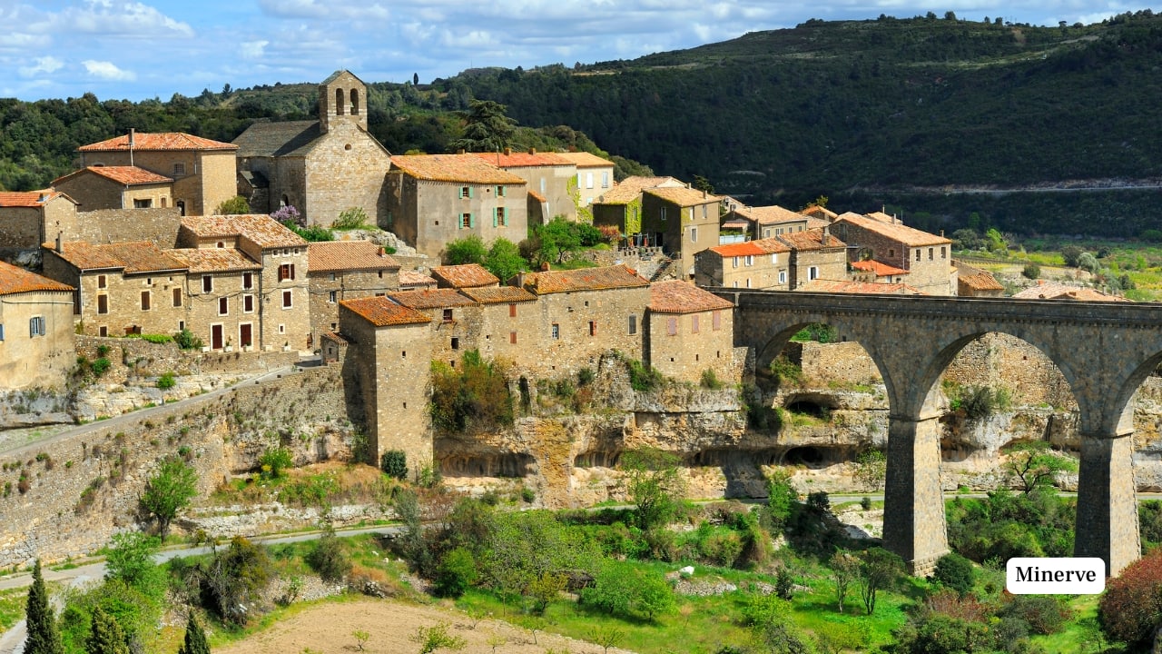6. Minerve, Hérault, Occitanie This medieval fortress village perched above limestone gorges recalls Cathar resilience. Today, it offers serene stone streets, sprawling vineyards, and breathtaking natural beauty. (Image: Canva) 6. Minerve, Hérault, Occitanie This medieval fortress village perched above limestone gorges recalls Cathar resilience. Today, it offers serene stone streets, sprawling vineyards, and breathtaking natural beauty. (Image: Canva)