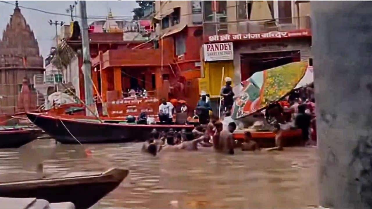 Varanasi’s historic ghats disappear under surging Ganga; authorities rush relief amid ongoing rain
