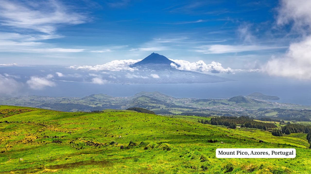 7. Mount Pico, Azores, Portugal – 2,351 m Rising sharply from the mid-Atlantic, Mount Pico is Portugal’s highest peak. Though dormant, it is still classified as active. The trail to the summit is steep and unshaded, demanding good physical condition and careful pacing. On clear days, climbers are treated to sweeping views over the Azorean archipelago. (Image: Canva)