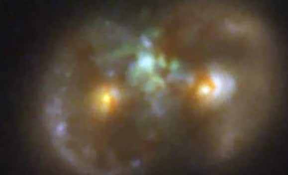 Astronomers spot rare ‘Infinity’ galaxy and possible birth of a supermassive black hole