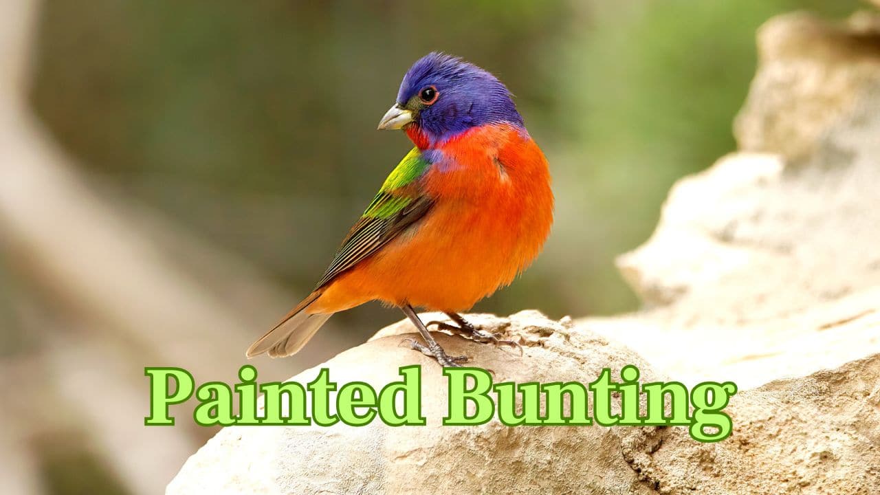 Painted Bunting (United States): Though not all red, the bright red underparts of the male are striking against its rainbow-plumaged body, and it remains the favourite of many birders. (Image: Canva)