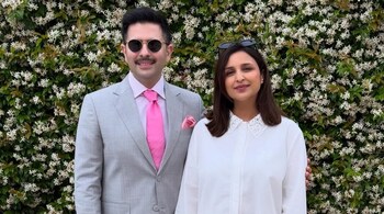 Raghav Chadha asks fans whether to shave his moustache, wife Parineeti Chopra joins the fun