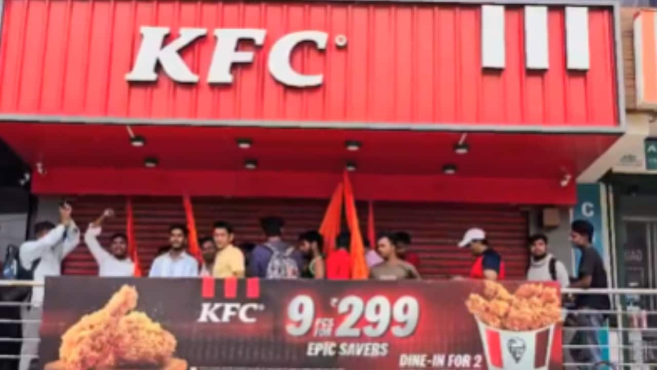 'Who brought KFC to India': Akhilesh Yadav questions BJP as outlet forced shut by fringe group in Indirapuram | WATCH