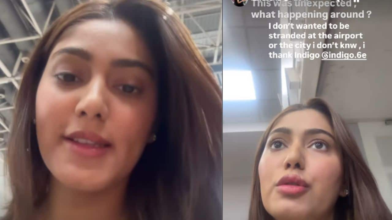 Bigg Boss OTT fame Sana Makbul’s flight makes emergency landing in Ahmedabad: I don’t know what is happening with the world...