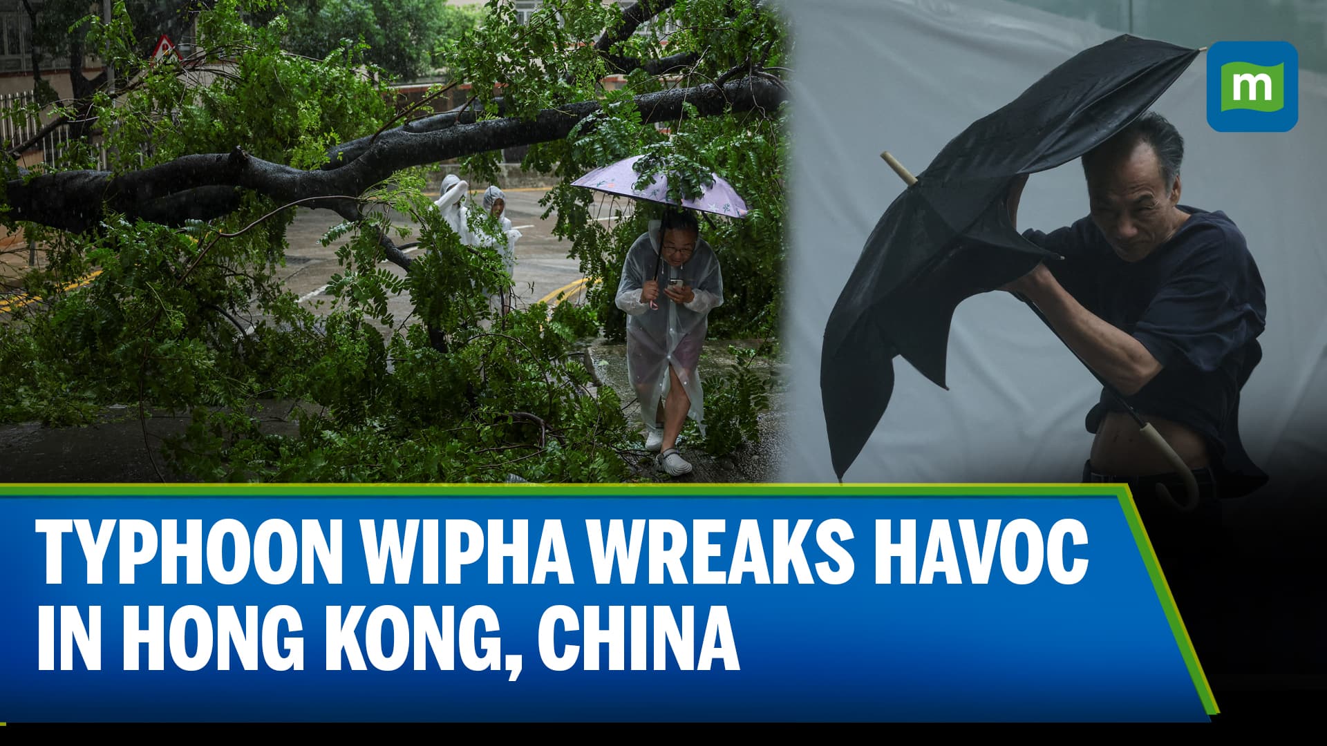 Typhoon Wipha Hits Hong Kong, South China; Rain, Wind And Chaos All Over | N18G