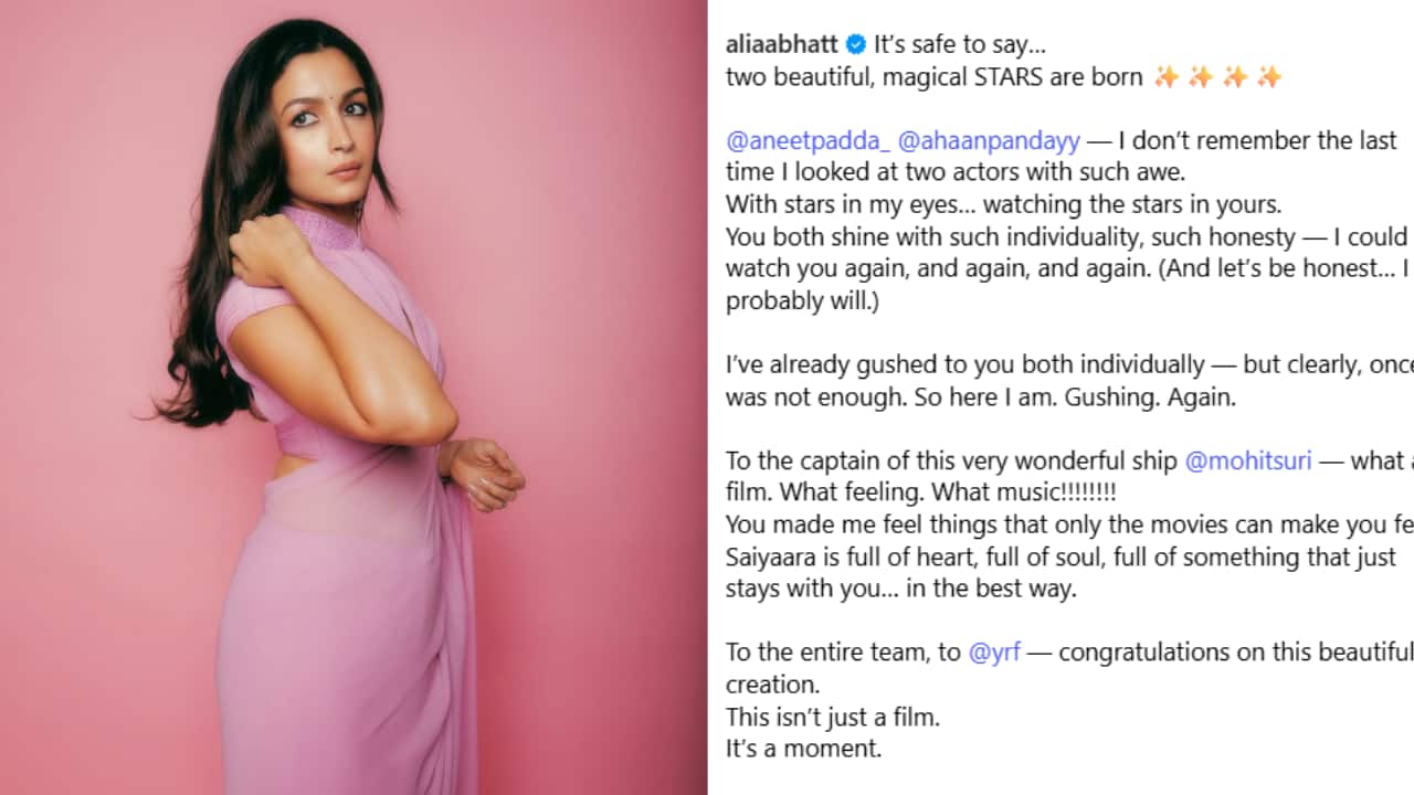 Alia Bhatt, Mahesh Babu and other celebs praise Ahaan Panday and Aneet Padda's Saiyaara