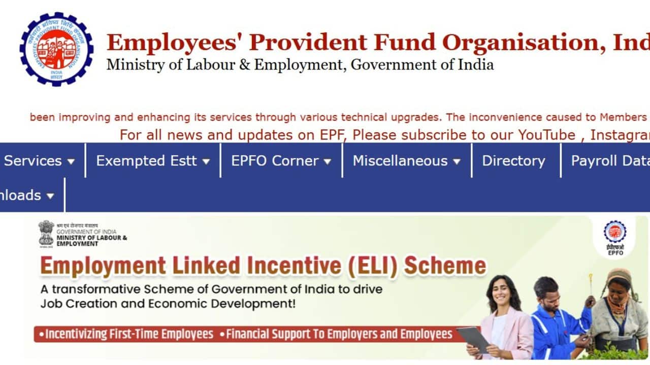 Log on to the EPFO portal