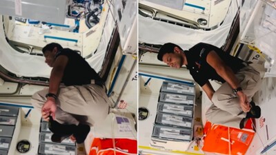Astronaut Shubhanshu Shukla floats calmly in zero gravity, watch video here