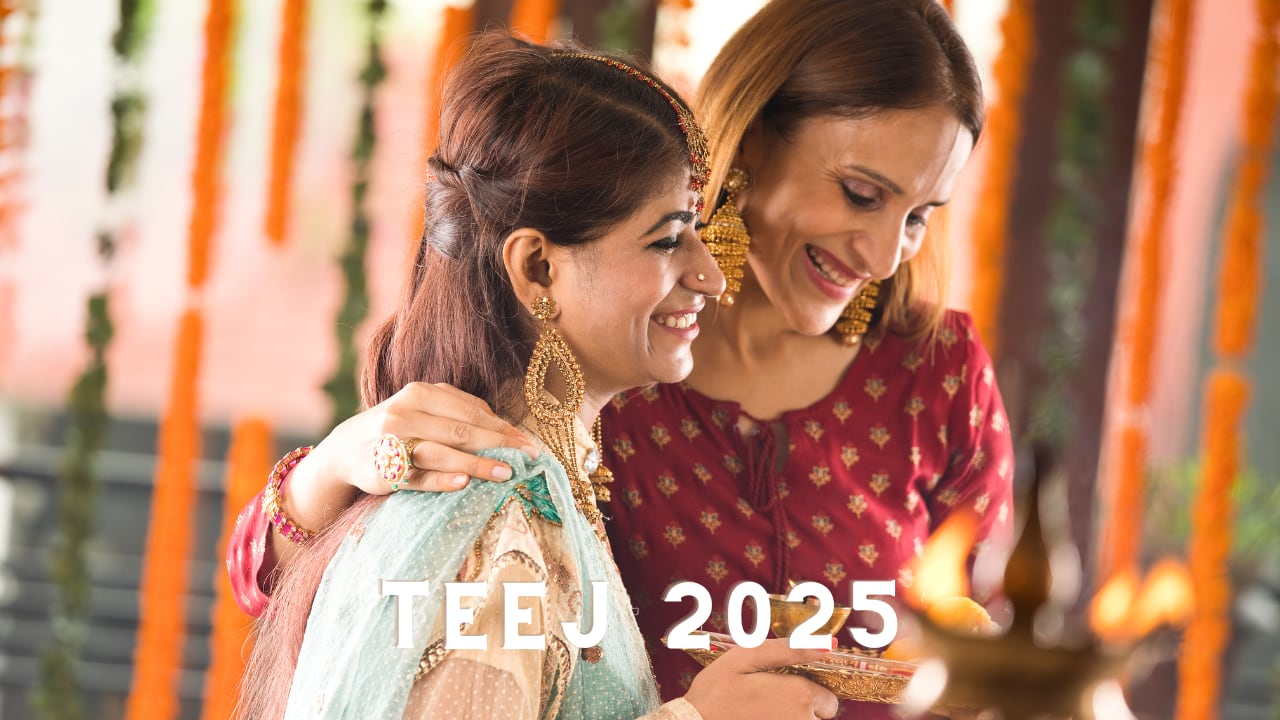 Maharashtra combines devotion with tradition by celebrating Teej with temple visits, fasting, and prayers for the welfare of the family. (image: canva)
