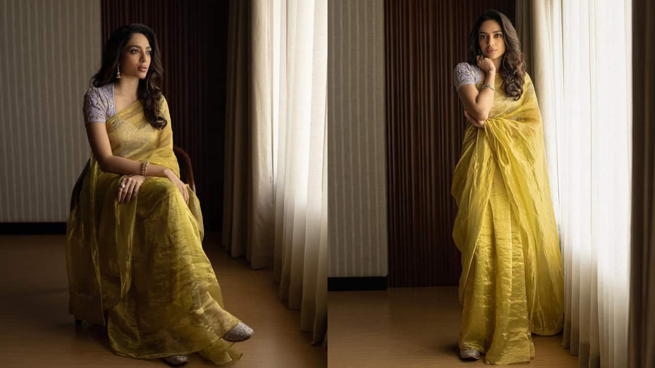 Sobhita Dhulipala Sobhita’s saree blends gold and green beautifully, making it an exceptional choice for Teej. What sets it apart, though, is the gorgeous lilac blouse that elevates the whole look. The beautiful hues of this six-yard drape are bound to make you feel festive and get you noticed.