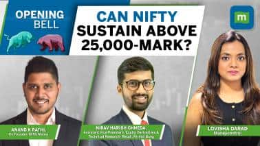 Live: Can Nifty hold 25,000 levels as Q1 earnings unfold? | Opening Bell