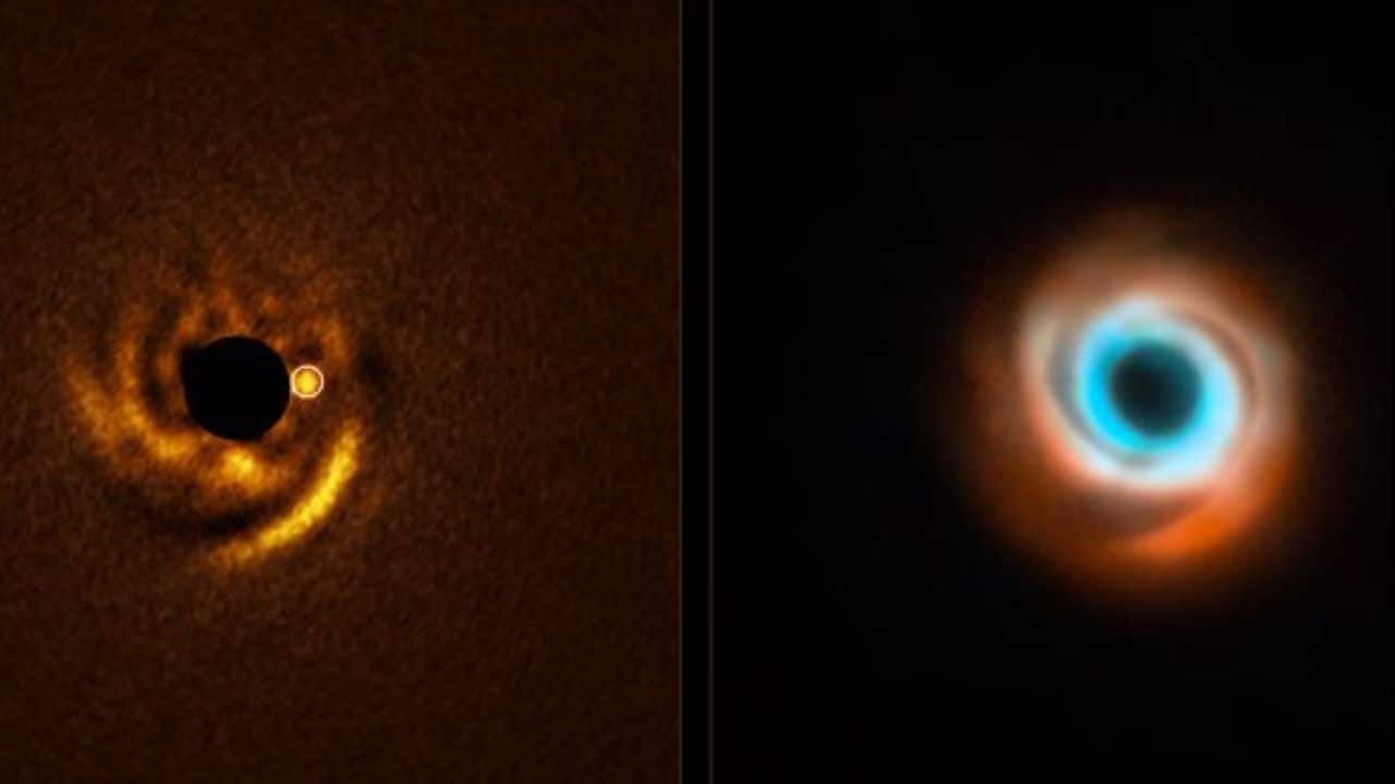 Planet formation in action: Astronomers capture newborn planet stunningly sculpting dust