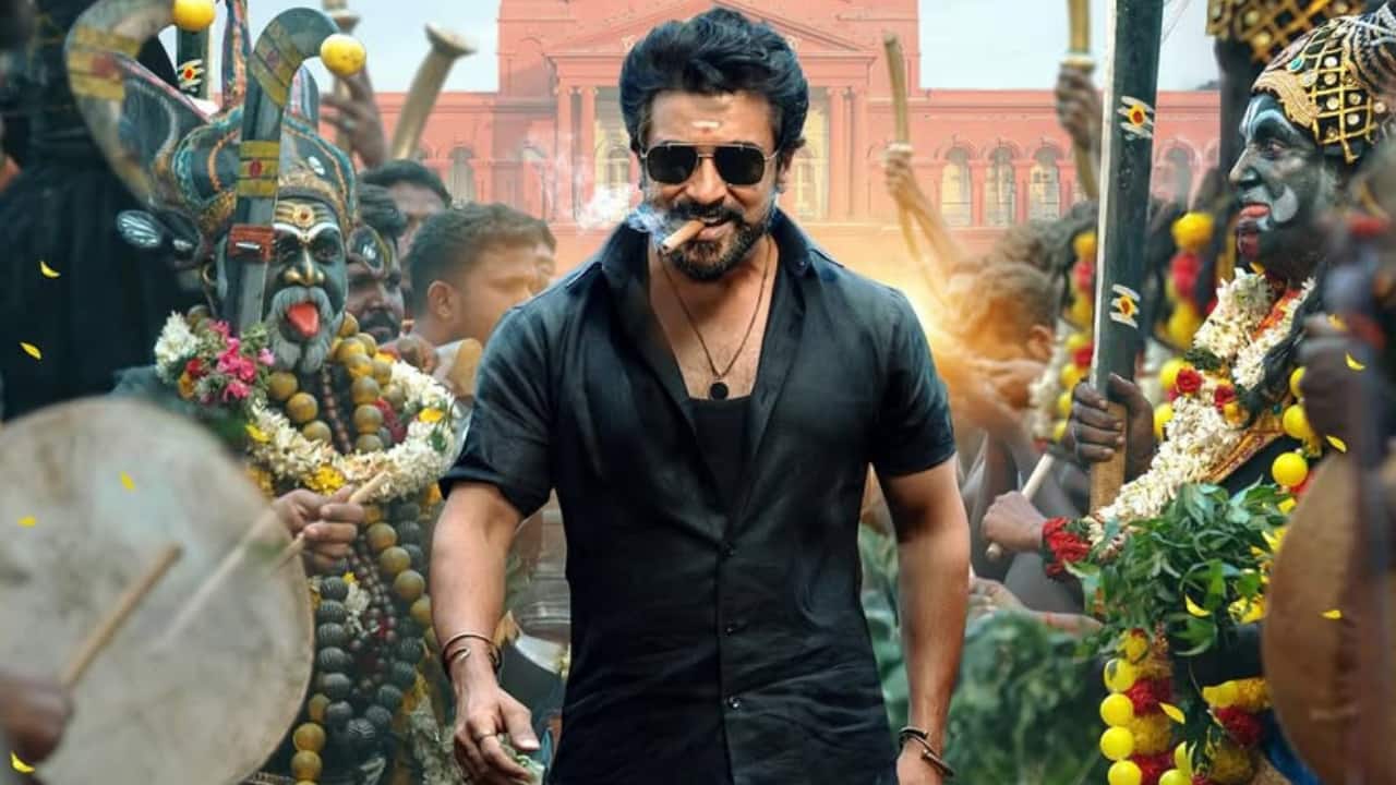 Suriya channels a rugged look in the new poster of Karuppu, see here