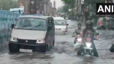 Waterlogging and traffic disruptions affected several parts of Delhi, including South Delhi, South East Delhi, North Delhi, ITO, South Extension, NH-8, Mehrauli-Gurgaon Road, Nehru Place, East of Kailash, Colony Road, and several other areas. (Photo: ANI)