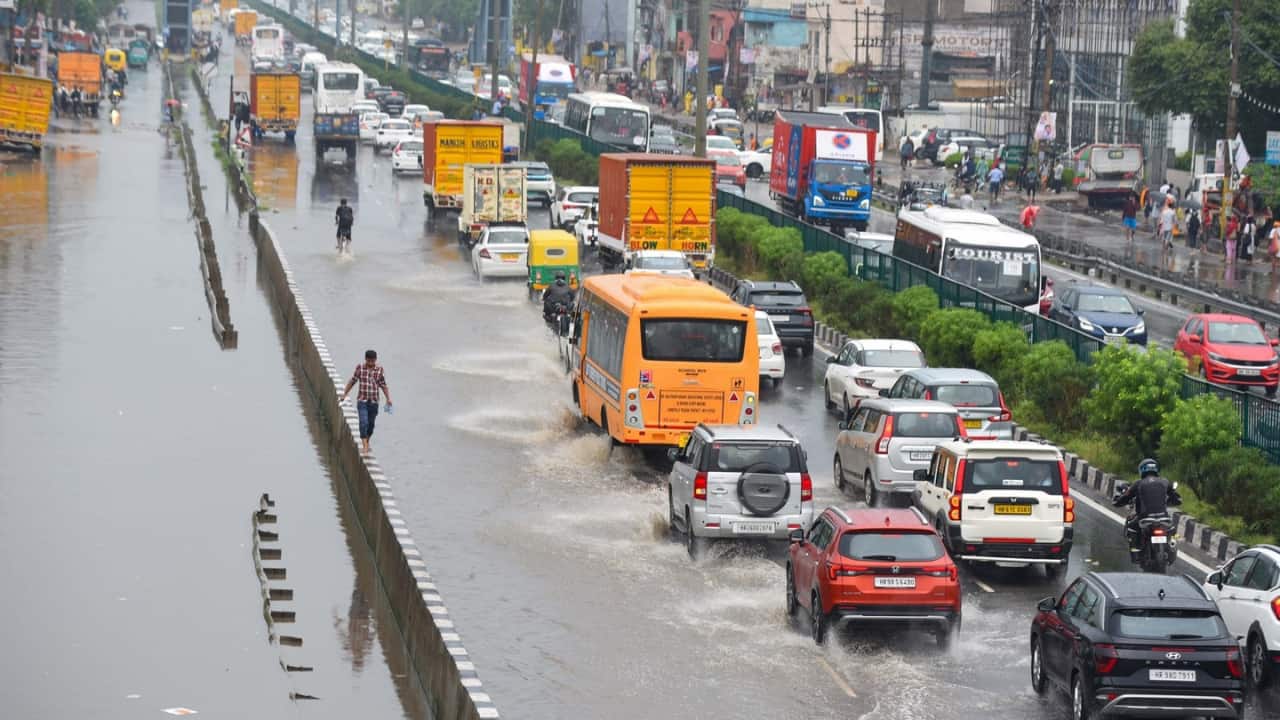 Delhi-NCR rain floods roads, societies, govt buildings; IMD warns of more till August 3