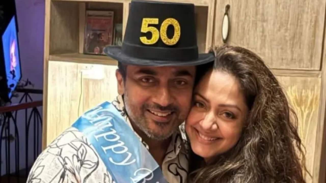 Jyothika celebrates Suriya's 50th birthday; sea of fans gather outside his home to wish the actor