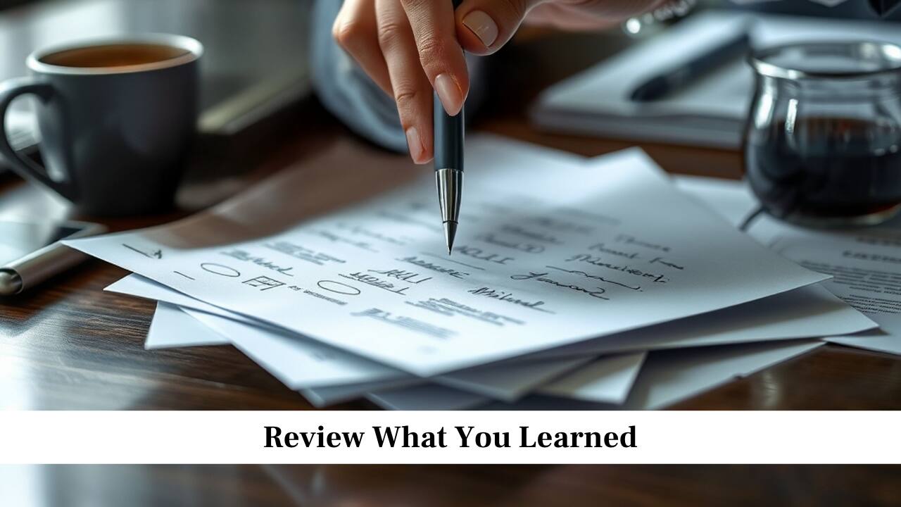 Review What You Learned Review What You Learned