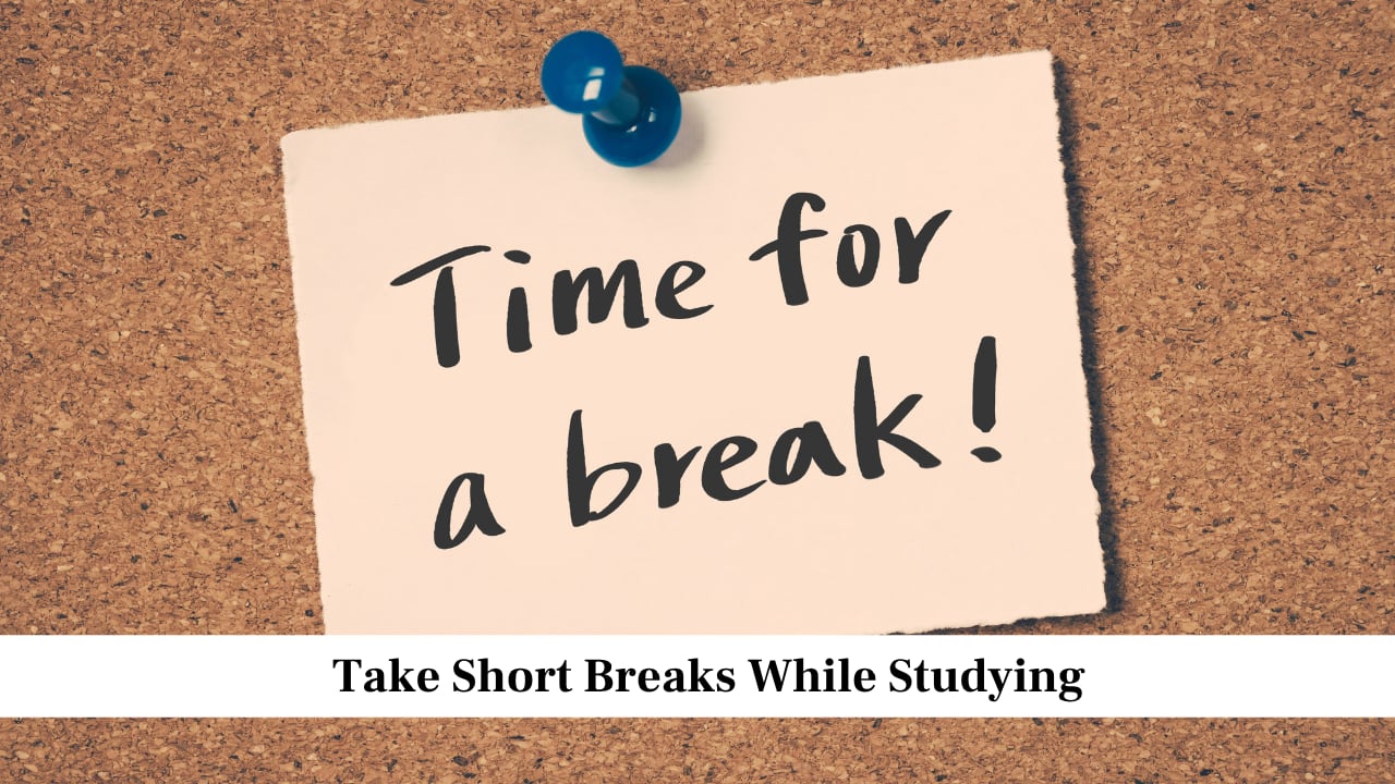 Take Short Breaks While Studying Take Short Breaks While Studying