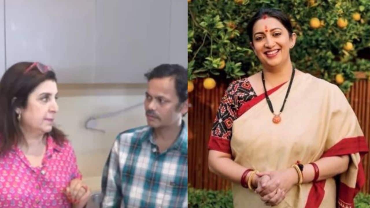 Smriti Irani praises Farah Khan for enrolling her cook Dilip's children in English medium school: "Take a bow"