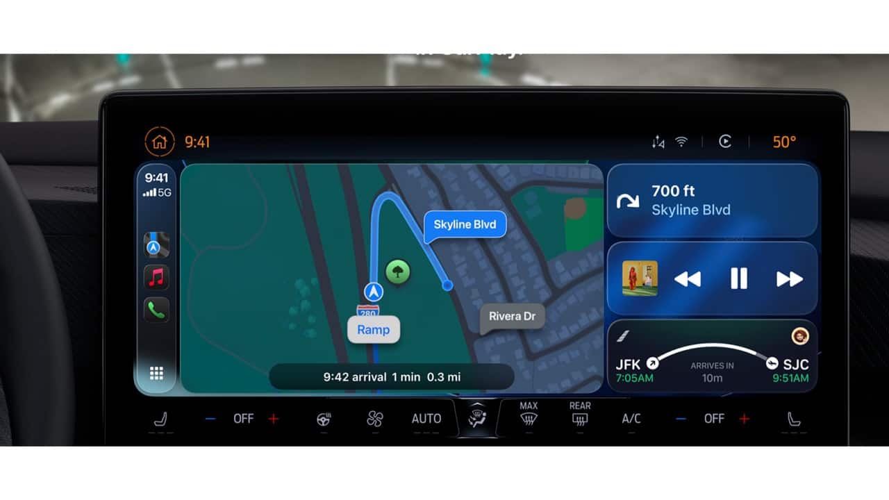 Fresh wallpapers for CarPlay Beta 4 adds new iOS 26-style wallpapers for CarPlay in colours like blue, green, and red. They support both light and dark modes — though some older options have been removed. Fresh wallpapers for CarPlay Beta 4 adds new iOS 26-style wallpapers for CarPlay in colours like blue, green, and red. They support both light and dark modes — though some older options have been removed.