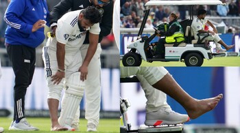 rishabh pant was struck on the foot while attempting an audacious reverse sweep against Chris Woakes