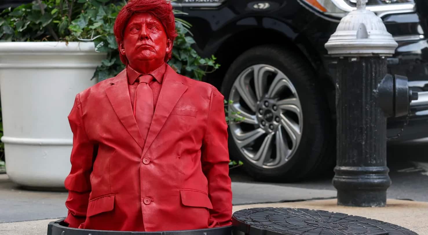 &quot;I installed the sculpture in New York because this is where he built his image, his empire, his legend,&quot; Colomina said. (Image: Reuters) 