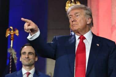 The artist posted the piece on Instagram with the caption: “Make America Grime Again,” referencing Trump’s campaign slogan. (Image: AFP) 