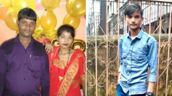 (From left) Deceased Vijay Chauhan, his wife Komal Chauhan, and her lover Monu