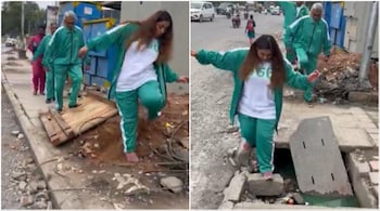 The 26-second clip, both dramatic and darkly comical, captured the anxiety and frustration of the city's residents and garnered more than three lakh views in a few hours. (Image credit: @baadalvirus/X)