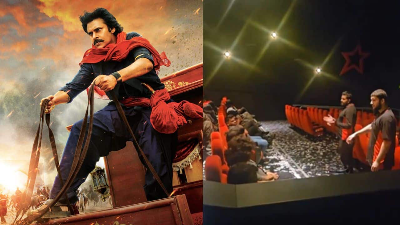Hari Hara Veera Mallu screening in UK stopped midway in a UK theatre after fans throw confetti
