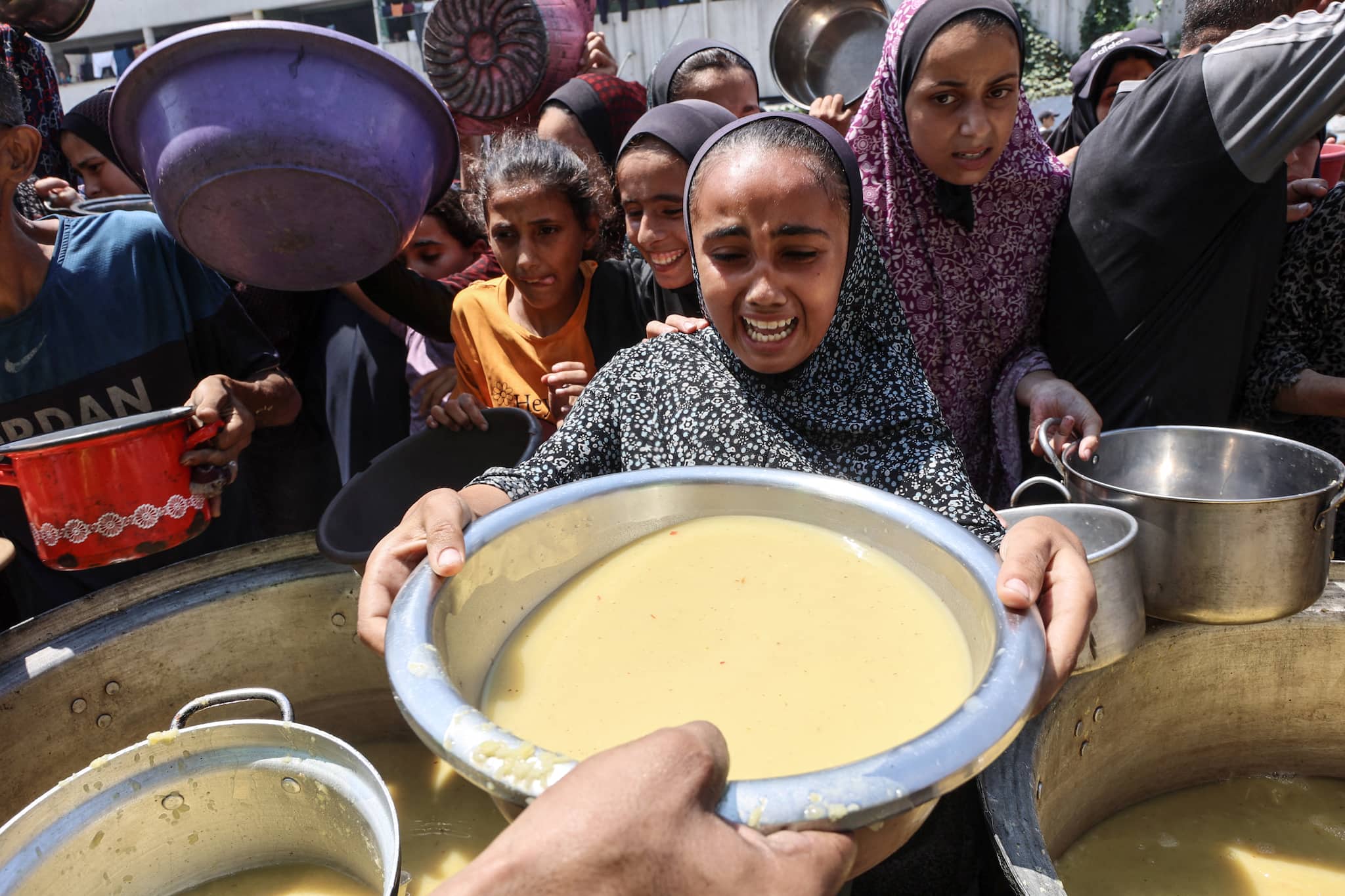 WHO chief warns Gaza is facing man-made mass starvation due to the ongoing blockade. (Image: AFP) 