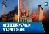 BREAKING: Wildfire Near Athens Forces Evacuations | Greece Battles Flames &amp; 44°C Heat |N18G