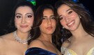 Fatima Sana Shaikh poses with Tamannaah Bhatia, Shalini Passi in Manish Malhotra at India Couture Week
