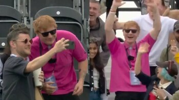 Fans confused with Ed Sheeran look-alike at Manchester Test. (Photo: X)
