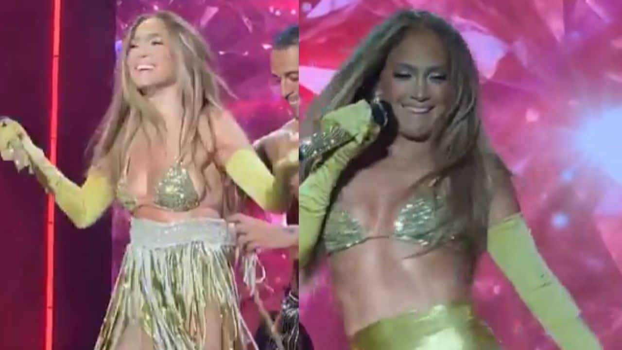 Jennifer Lopez handles wardrobe malfunction like a pro during Warsaw concert, watch