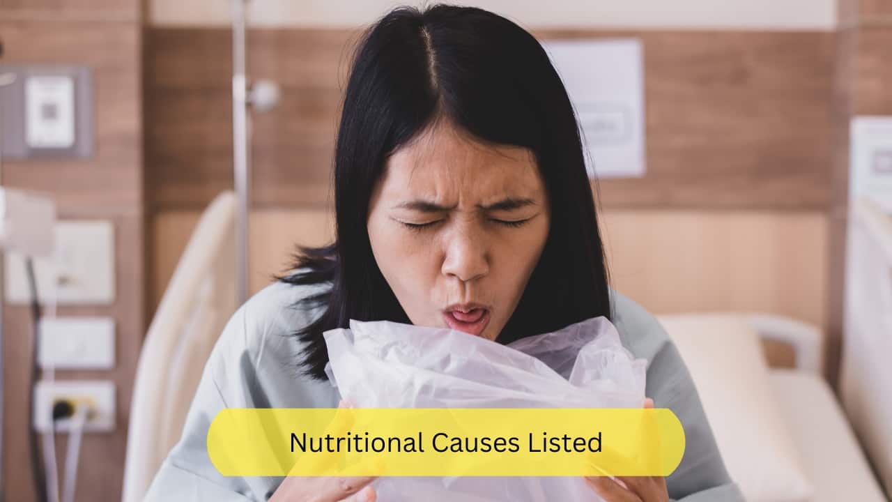 Nutritional Causes Listed There are a number of nutritional or gastrointestinal reasons that can also affect bone density in the body. These include pernicious anaemia (vitamin B12 deficiency), malabsorption syndromes or malnutrition. Deficiencies like that of vitamin C or D can also lead to osteoporosis. In people who are obtaining their nutrition through intravenous fluids (like after a surgery), can also develop this condition. (Image: Canva)