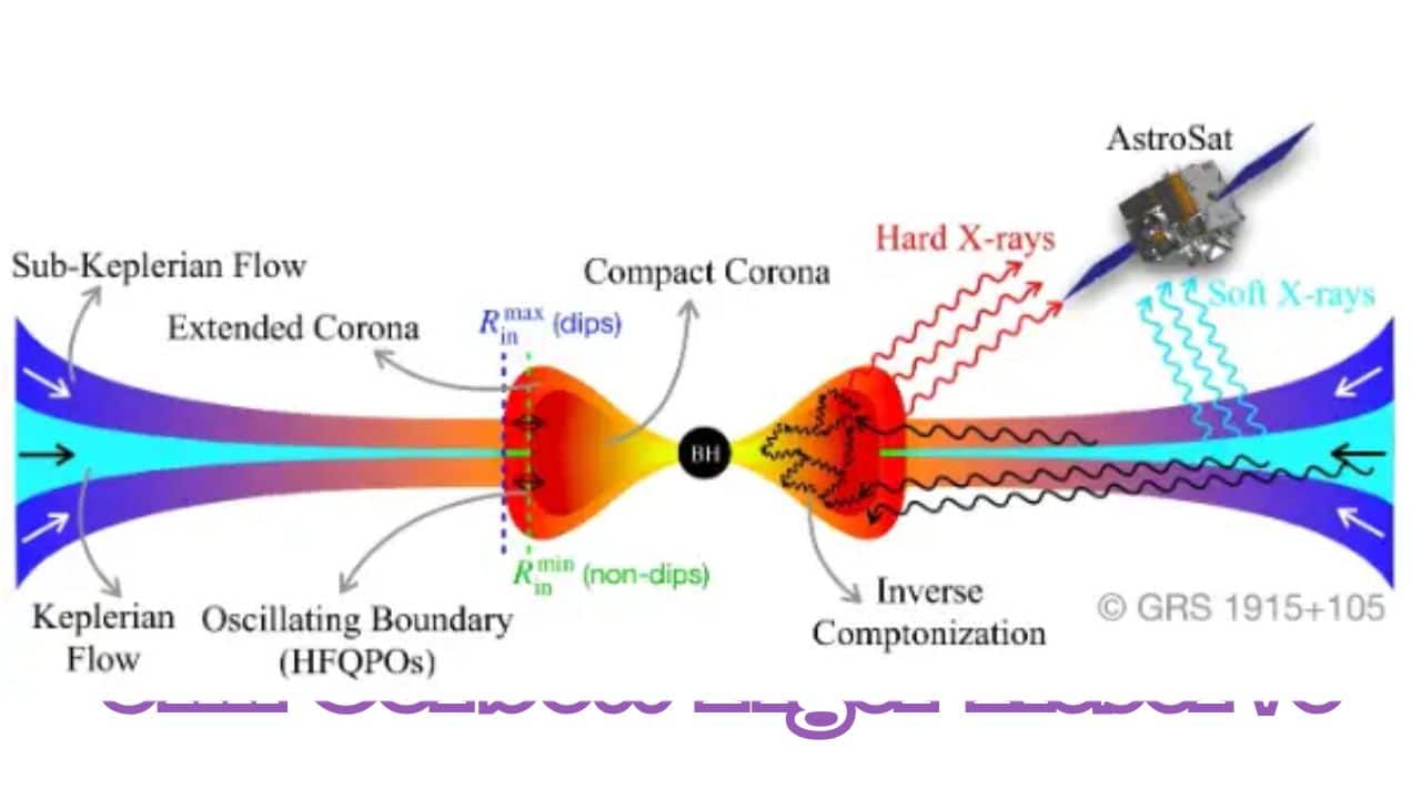 Meridional cross section of accreting plasma (disc and corona) around the black hole GRS 1915+105. (Image; ISRO)
