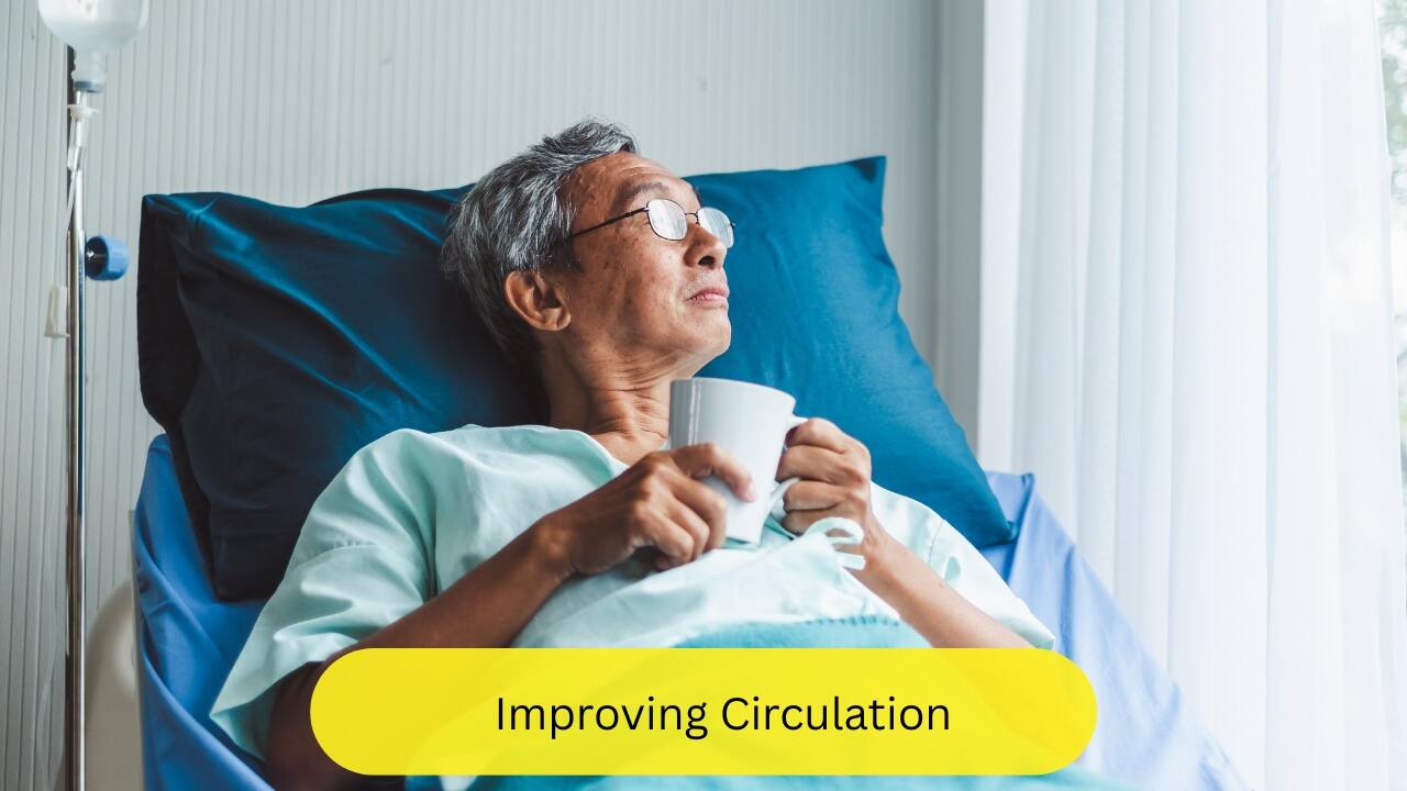 Improving Circulation Caring for your limbs is also a vital part of the treatment. Keeping the head end of the bed raised and the foot end of the bed lowered has been known to improve circulation. Buerger’s exercise may also be recommended which involves alternatively elevating and lowering the legs, each for two minutes, for several times in one cycle.(Image: Canva)