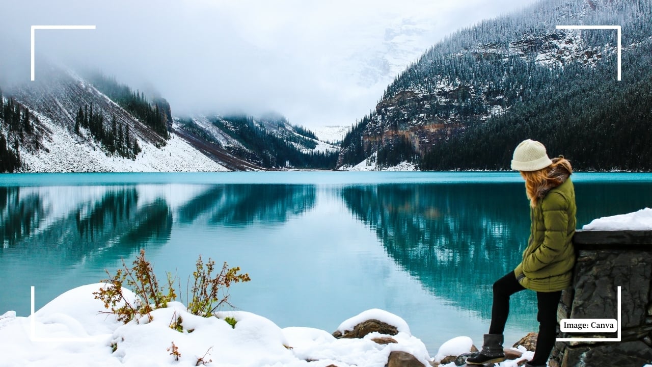 2. Lake Louise, Alberta, Canada Located in Banff National Park, Lake Louise enchants with its turquoise waters reflecting the majestic Victoria Glacier. Surrounded by towering pine forests and ancient mountain peaks, it offers a tranquil setting perfect for canoeing and peaceful contemplation. (Image: Canva)