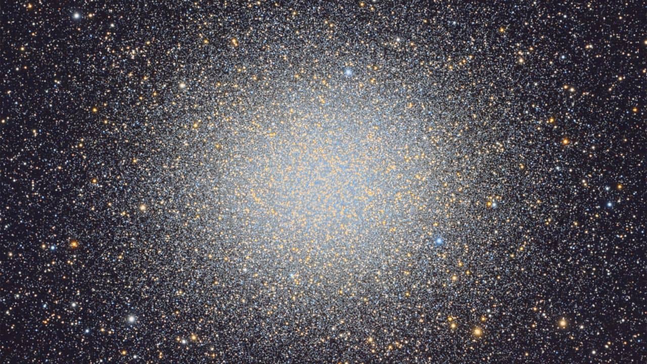 Globular Cluster Omega Centauri: Omega Centauri, a massive globular cluster with 10 million stars, may be a galactic core remnant, harbouring varied stellar populations and a possible black hole at its centre. (Image: NASA)