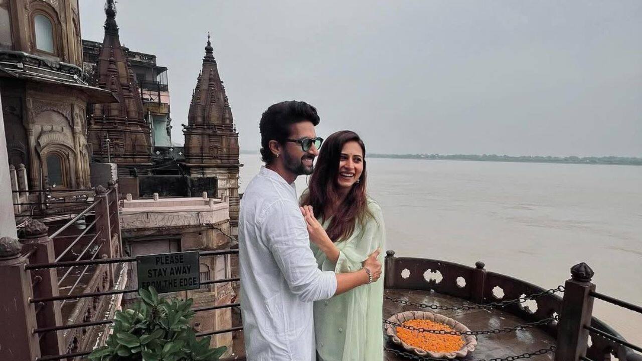 Ravi Dubey and Sargun Mehta share glimpses from their Kashi visit as they shoot for new project