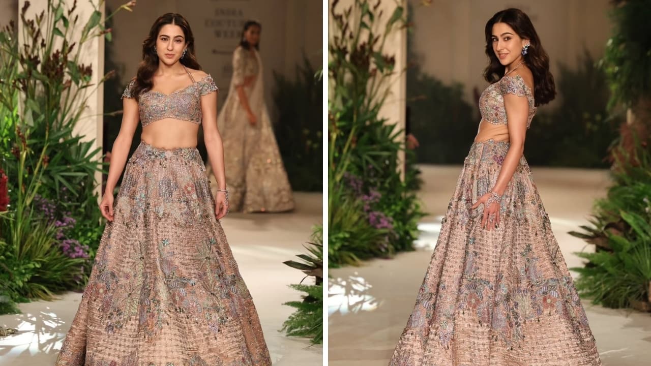 Sara Ali Khan is grace personified as she turns showstopper in an opulent pastel lehenga 