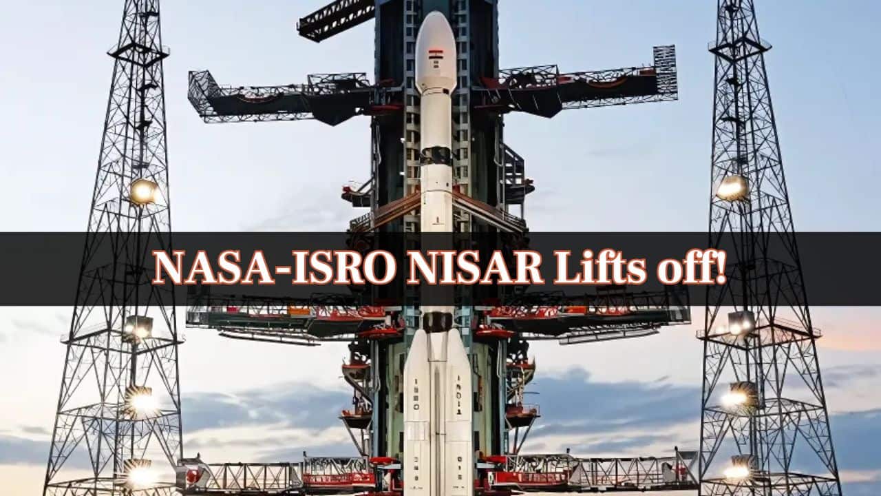 NASA-ISRO NISAR launched: 10 fiery images from the liftoff of the world's costliest satellite